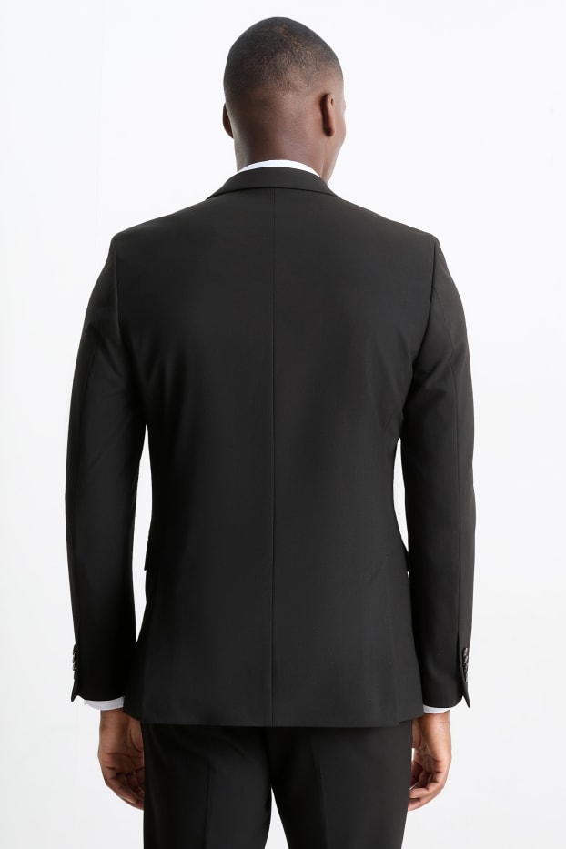 Heren - Colbert uit het combi-systeem - body fit - Flex - 4 Way Stretch - LYCRA® - zwart