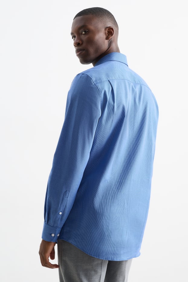Herren - Businesshemd - Regular Fit - Kent - bügelleicht - blau