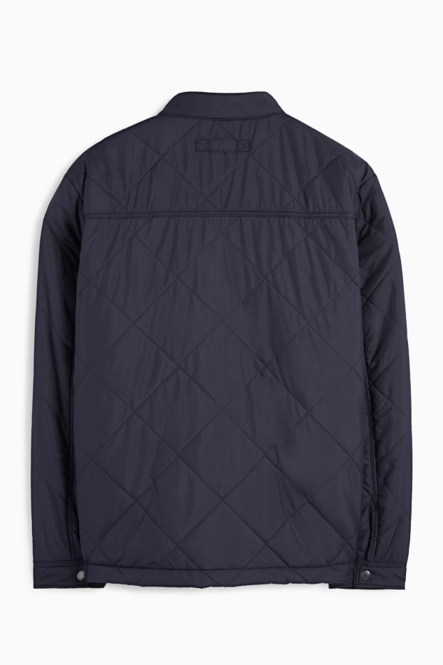 Hommes - Blouson matelassé - déperlant - noir