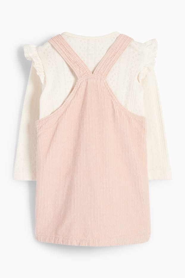 Neonate - Completo per neonate - 2 pezzi - beige chiaro