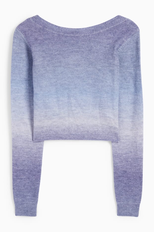 Damen - Crop Pullover - hellviolett