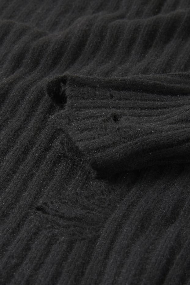 Dona - Jersei crop - negre