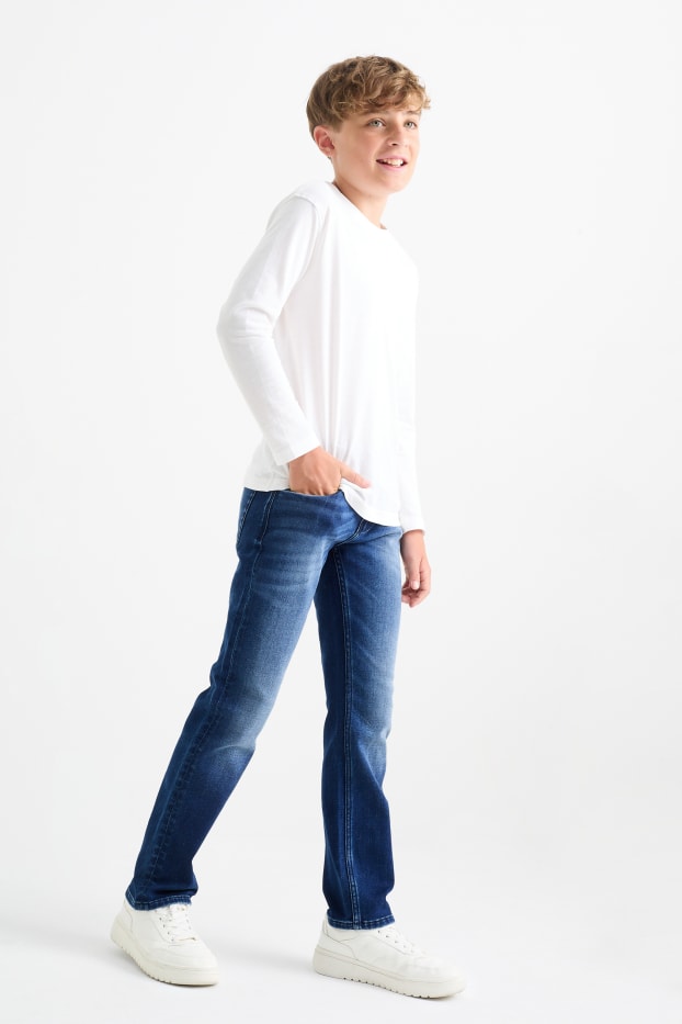 Copii - Băieți - Straight jeans - jog denim - denim-albastru închis
