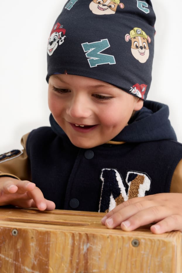 Kinderen: jongens - PAW Patrol - Chase, Marshall, Rubble - beanie - donkerblauw