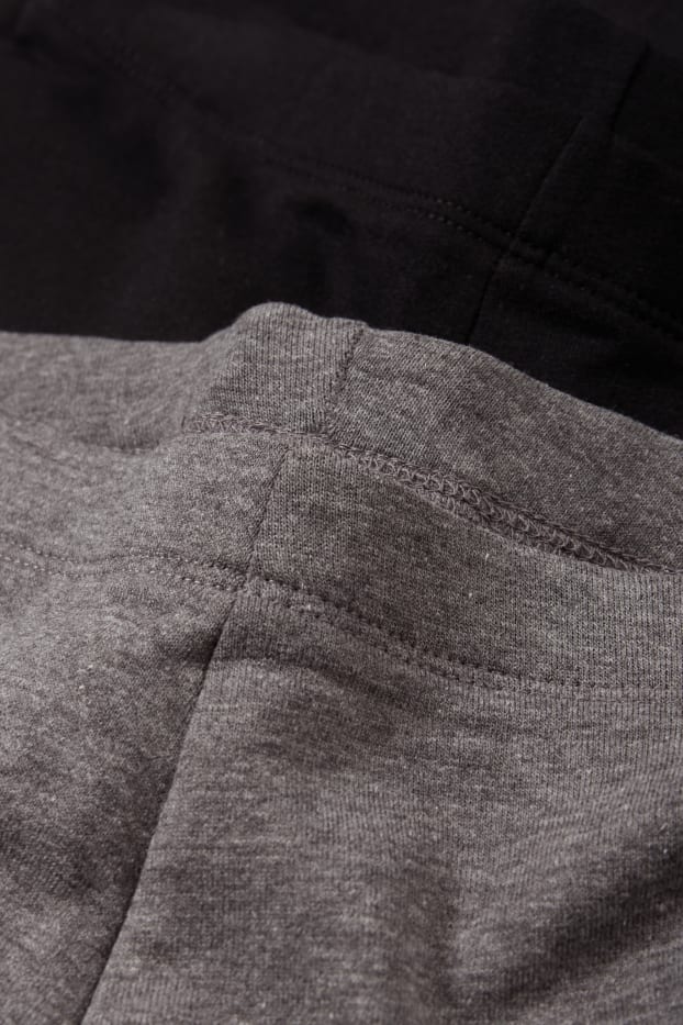 Kinder Mädchen - Multipack 2er - Leggings - grau / schwarz