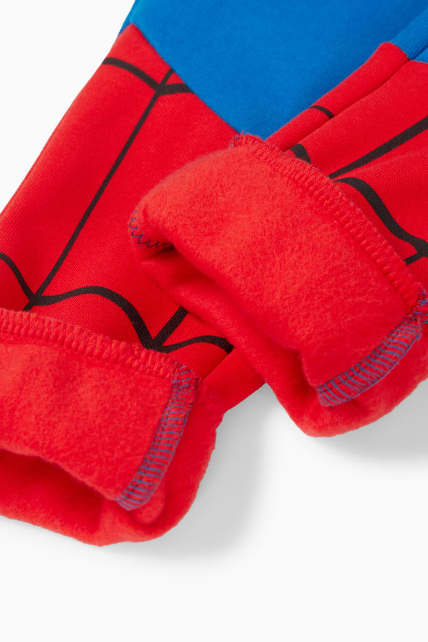 Kinderen: jongens - Spider-Man - set - sweatvest met capuchon en joggingbroek - rood