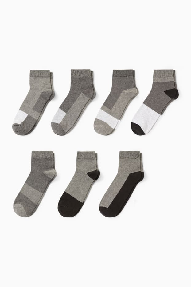 Herren - Multipack 7er - Kurzsocken - dunkelgrau