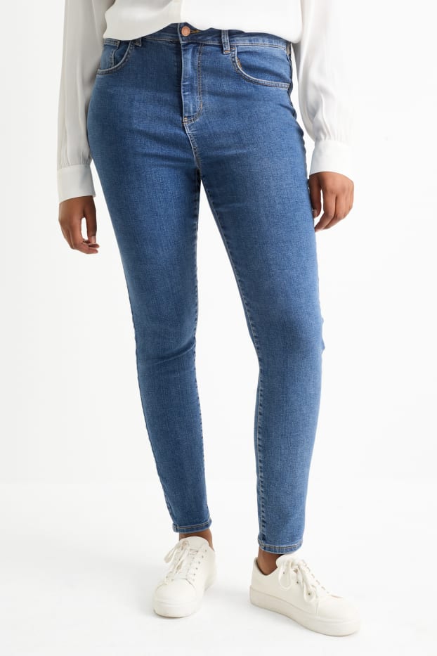 Dona - Jegging jeans - high waist - texà blau