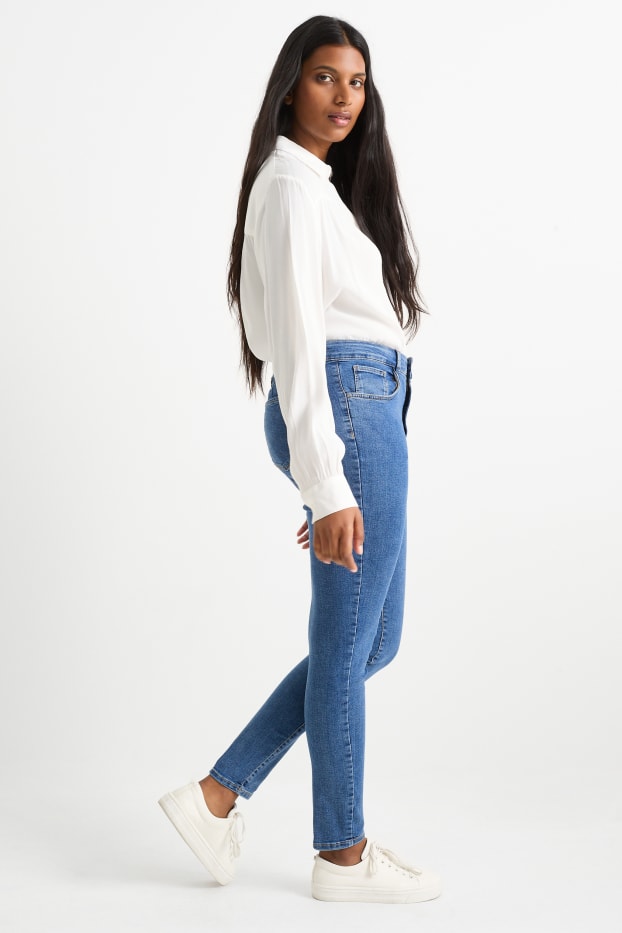 Dona - Jegging jeans - high waist - texà blau