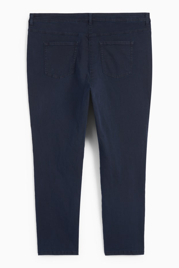 Damen - Slim Jeans - Mid Waist  - dunkelblau