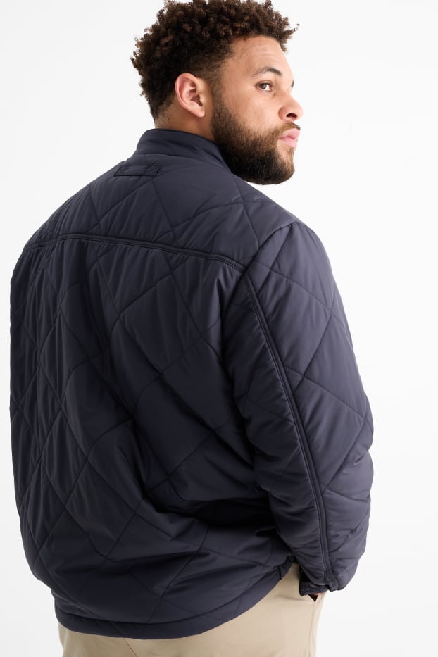 Hommes - Blouson matelassé - déperlant - noir