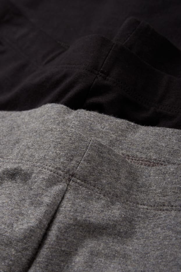 Dona - Paquet de 2 - leggings - gris fosc