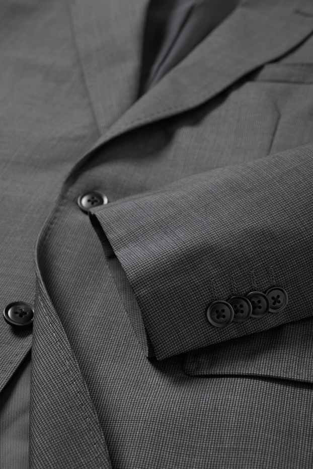Uomo - Giacca di lana coordinabile - regular fit - fantasia - grigio scuro