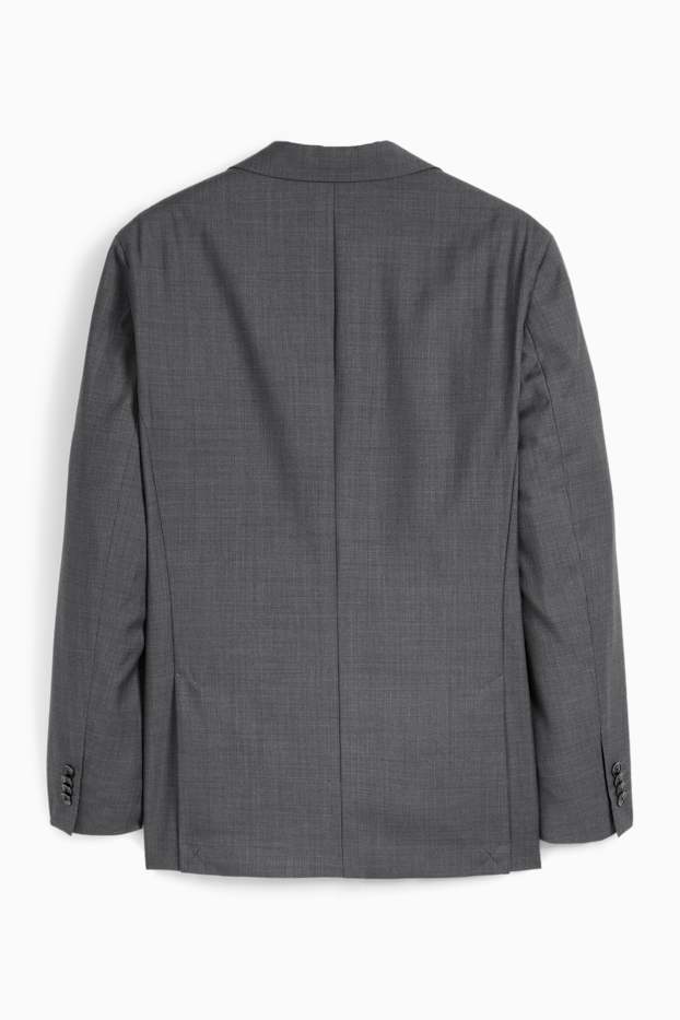 Uomo - Giacca di lana coordinabile - regular fit - fantasia - grigio scuro