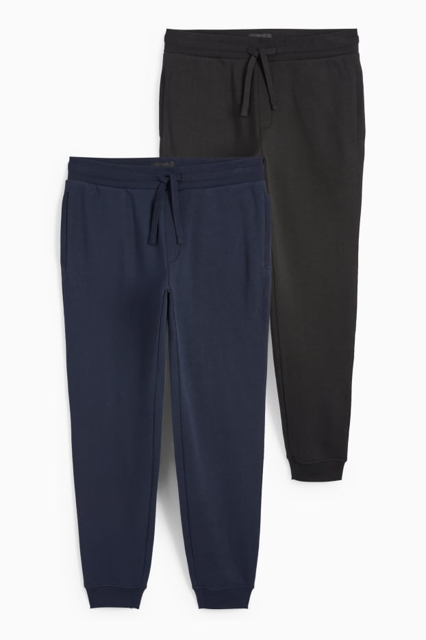 Pánské - Teplákové kalhoty - tmavomodrá