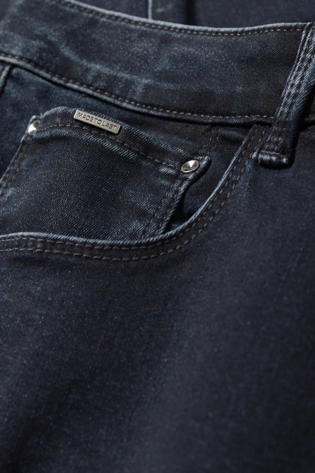 Femmes - Skinny jean - mid waist - jean galbant - LYCRA® - jean bleu foncé