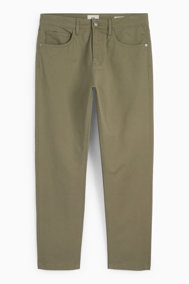 Home - Pantalons - regular fit - verd fosc