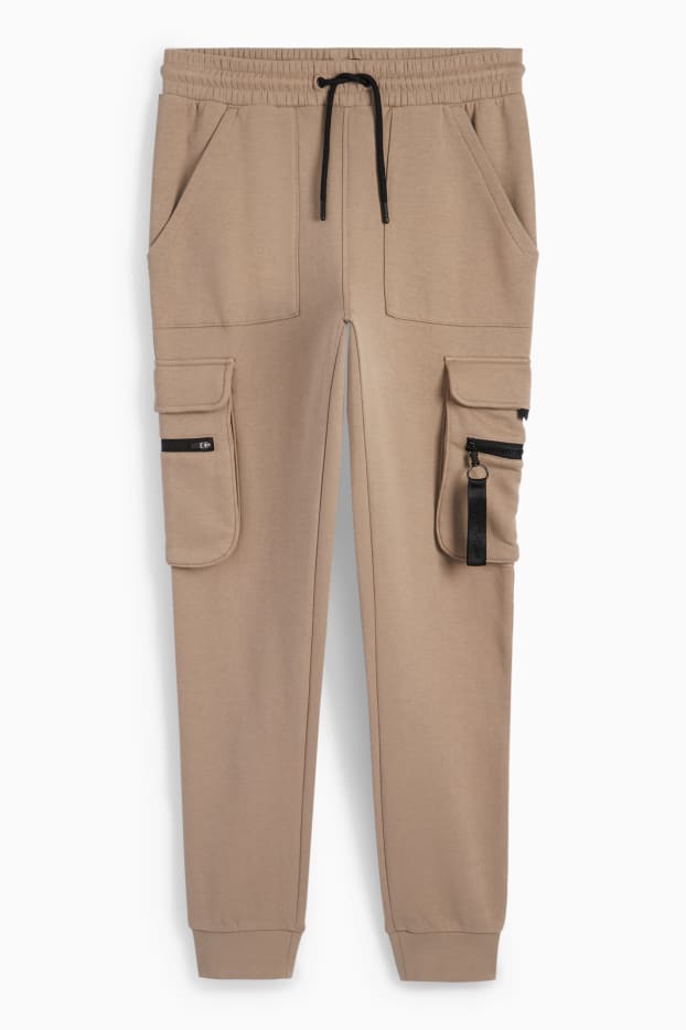 Home - Pantalons de xandall cargo - marró