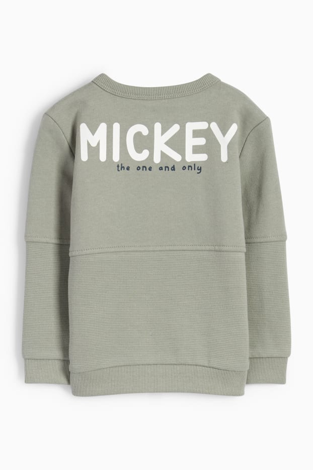 Baby Jungen - Micky Maus - Baby-Sweatshirt - hellgrün