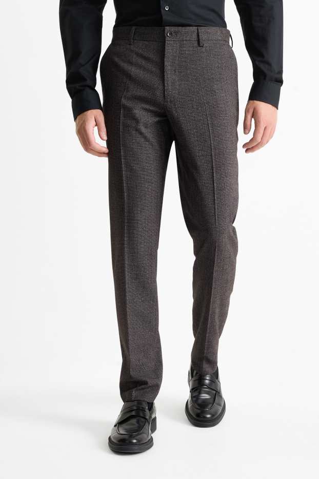 Hommes - Pantalon de costume - slim fit - Flex - 4 Way Stretch - LYCRA® - gris foncé