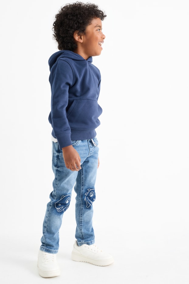 Nen - Dinosaure - slim jeans - texà blau