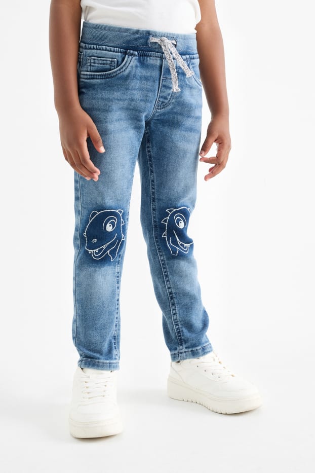Nen - Dinosaure - slim jeans - texà blau