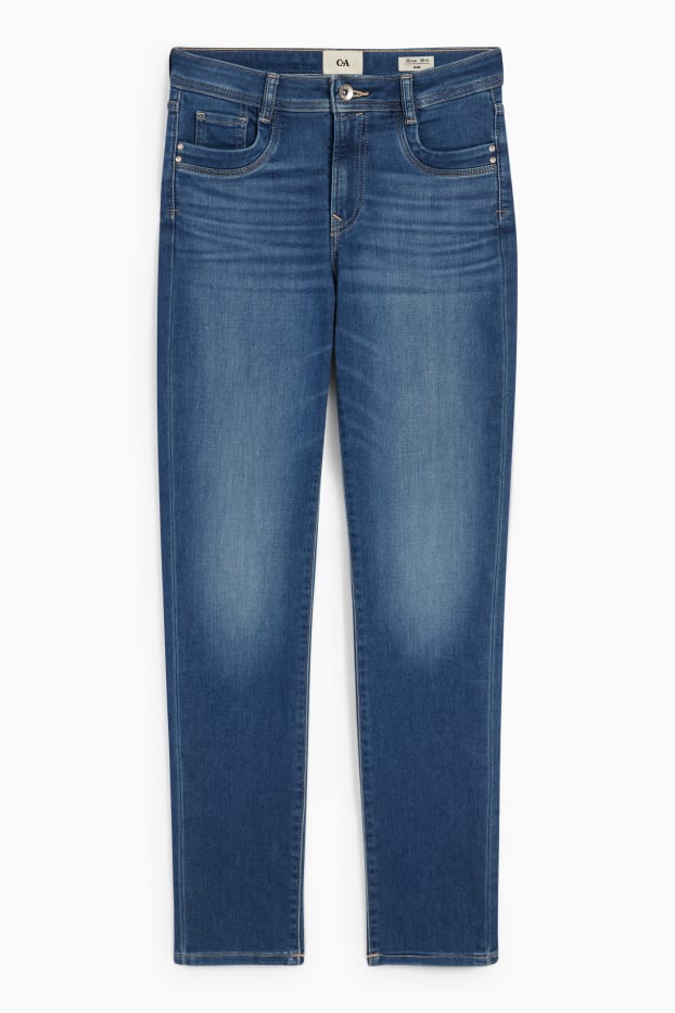 Donna - Slim jeans - vita media - jeans blu