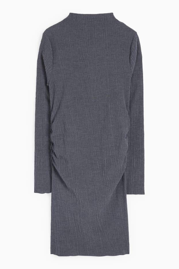 Dona - Vestit cenyit - gris fosc