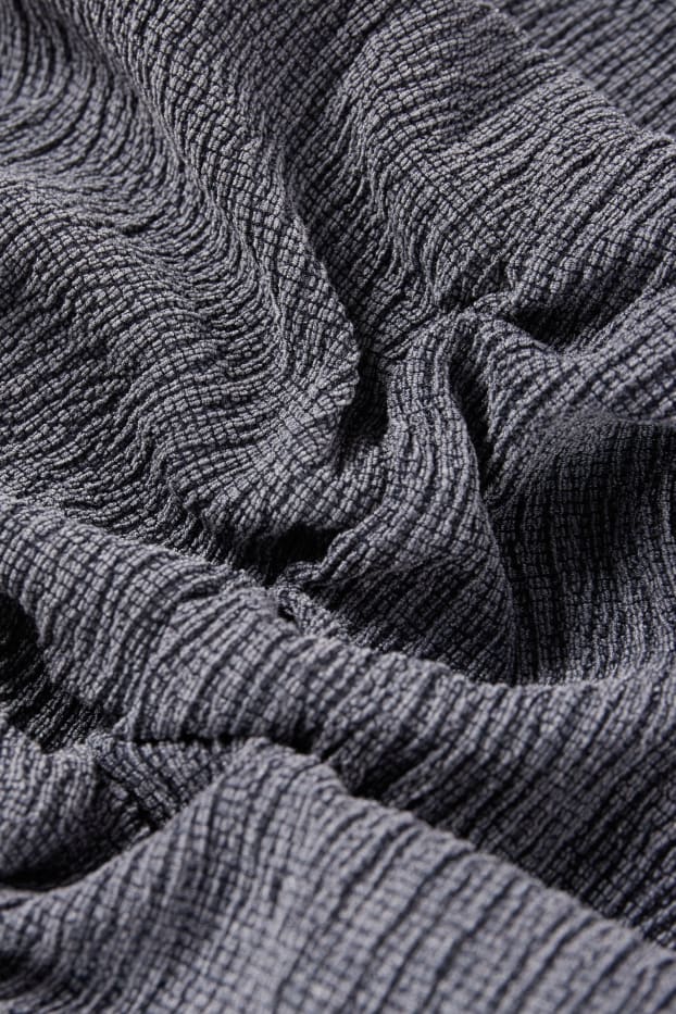 Dona - Vestit cenyit - gris fosc