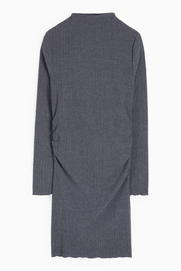 Dona - Vestit cenyit - gris fosc