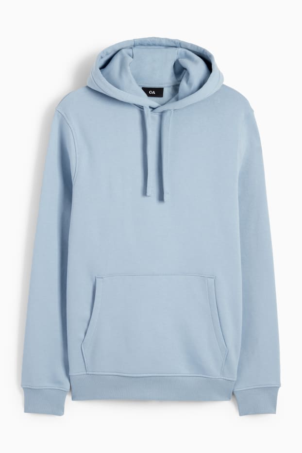 Hommes - Sweat à capuche - bleu clair