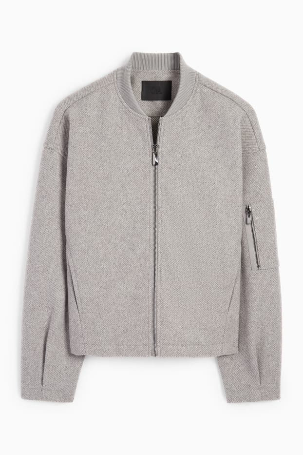 Women - Bomber jacket - gray