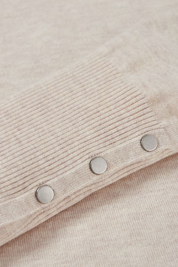 Femmes - Pull en fine maille - beige