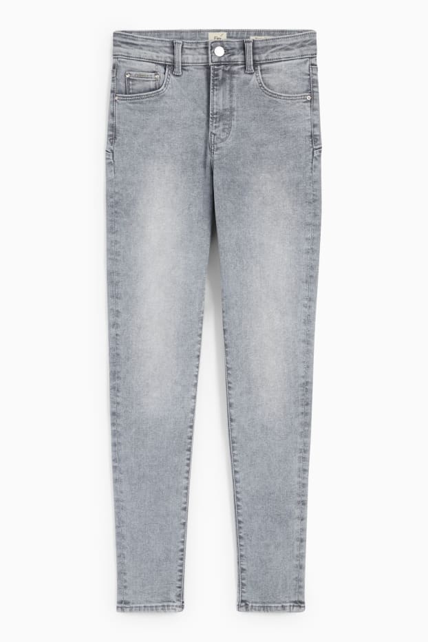 Femmes - Skinny jean - mid waist - jean galbant - LYCRA® - jean gris clair