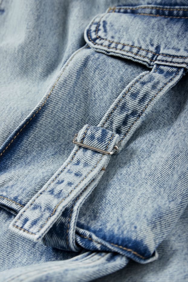 Dona - Texans cargo - low waist - relaxed fit - texà blau