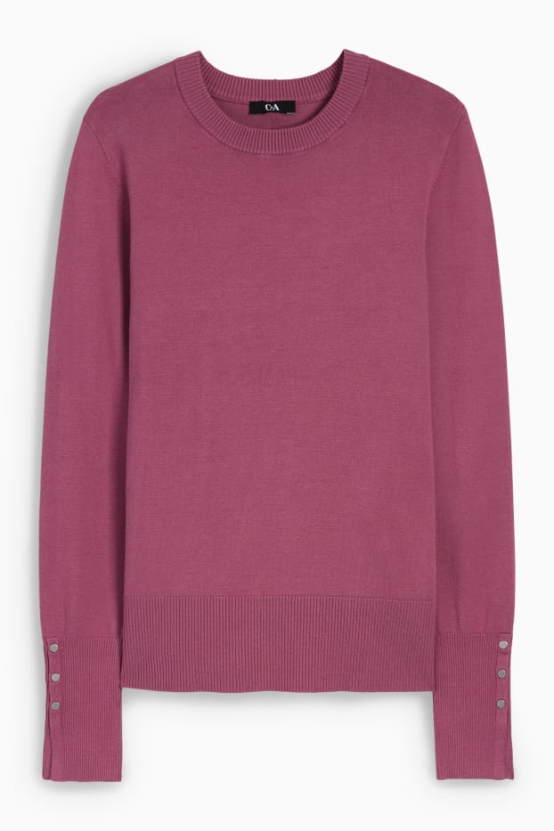 Femmes - Pull en fine maille - violet