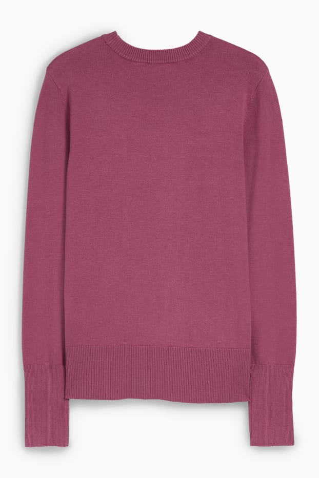 Femmes - Pull en fine maille - violet