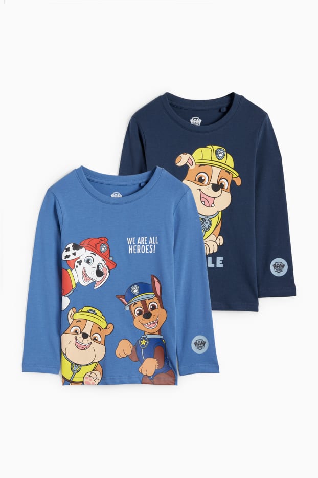 Copii - Băieți - Multipack 2 buc. - PATRULA CĂȚELUȘILOR - tricou cu mânecă lungă - albastru