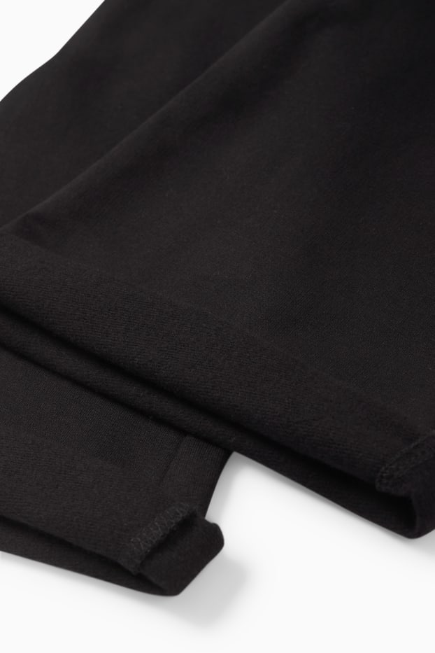 Enfants filles - Lot de 2 - leggings chauds - noir