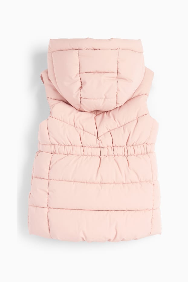 Enfants filles - Doudoune sans manches à capuche - déperlante - rose