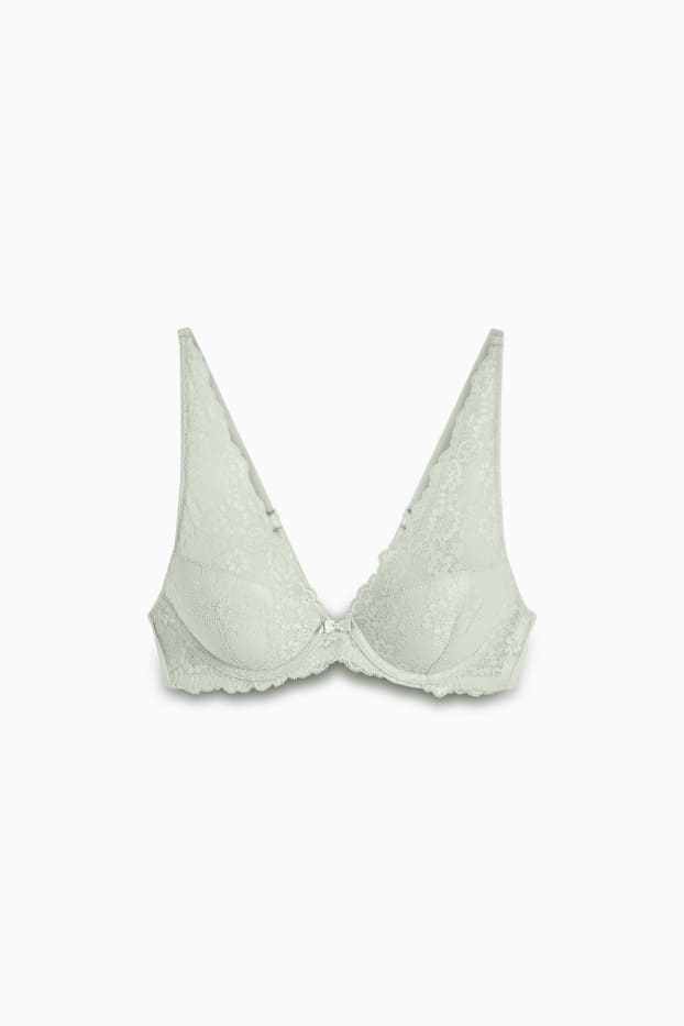 Dames - BH met beugels - demi - voorgevormd - mintgroen