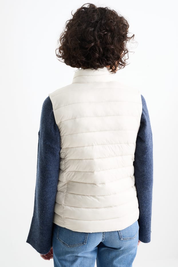 Dames - Bodywarmer - crème wit