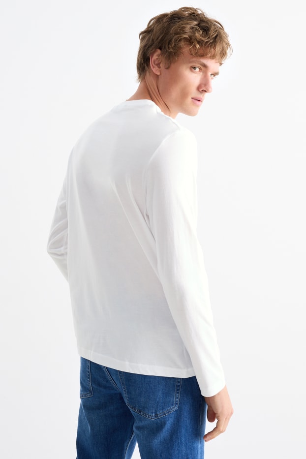 Men - Multipack of 2 - long sleeve top - white
