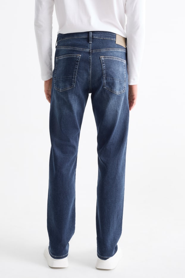 Men - Straight jeans - Flex jog denim - LYCRA® - denim-dark blue