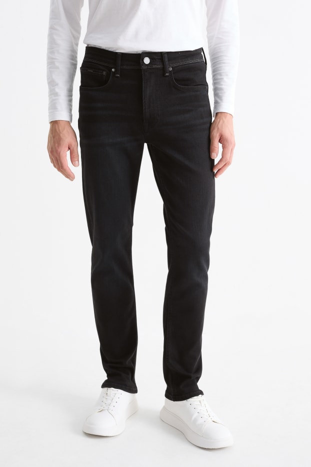 Bărbați - Slim jeans - negru