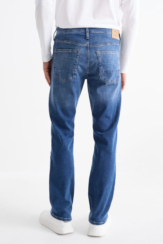 Men - Straight jeans - Flex jog denim - LYCRA® - blue denim