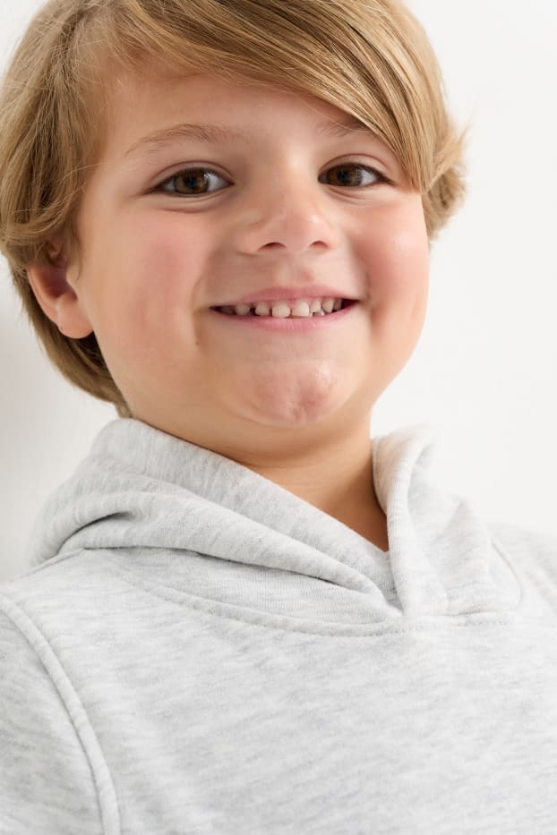 Kinder Buben - Hoodie - hellgrau