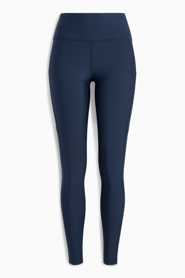 Damen - Sport-Leggings - 4 Way Stretch - UV-Schutz - dunkelblau