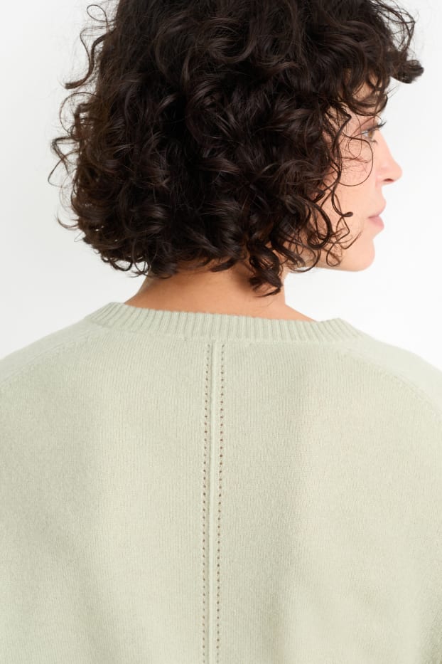 Femmes - Pull en cachemire - vert clair