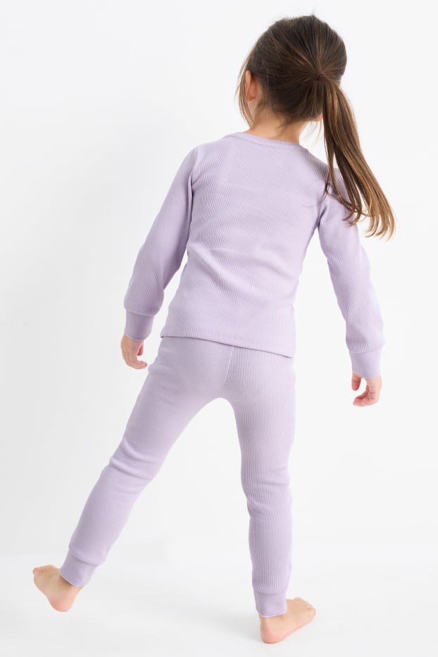 Children Girls - Multipack of 2 - moon and stars - pyjamas - 4 piece - rose / blue